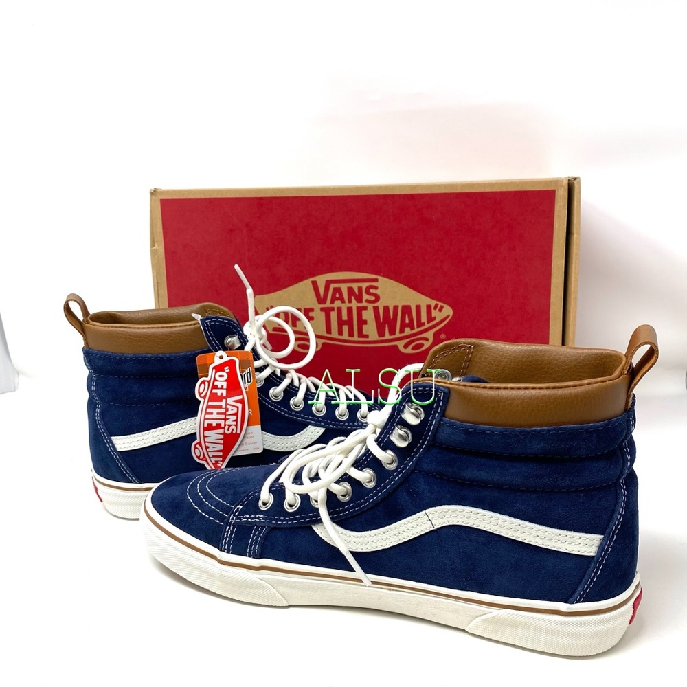 VANS SK8-HI MTE Dress Blues Suede Men’s Sneakers - Picture 8 of 12